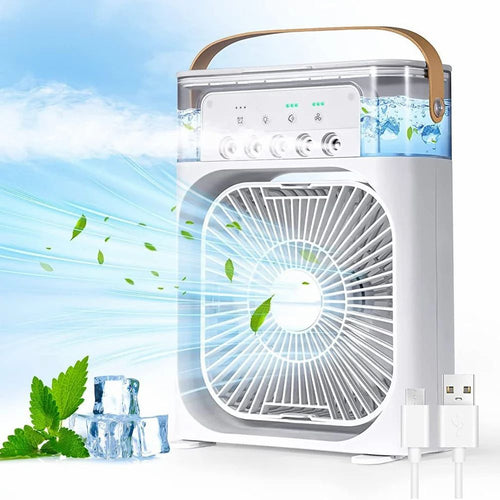 Air Cooler Mist-Fan-Mini-Table-Fan-for-Home-with-3-Speed-Mode-with-Water-Spray