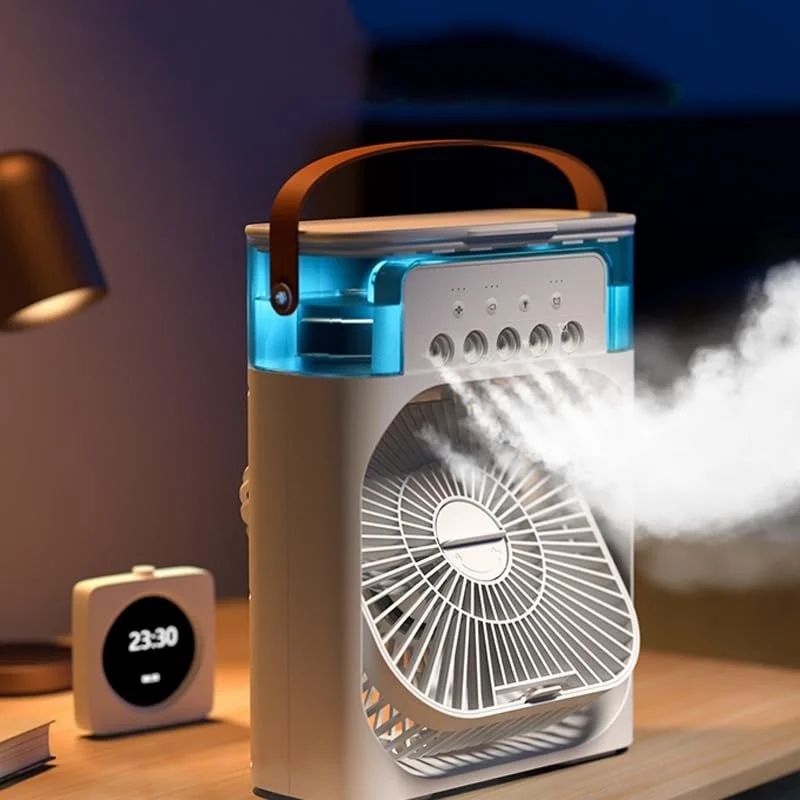 Air Cooler Mist-Fan-Mini-Table-Fan-for-Home-with-3-Speed-Mode-with-Water-Spray