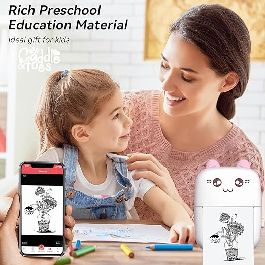 Inkless Portable Printer – Smart, Compact & Eco-Friendly Printing On-the-Go